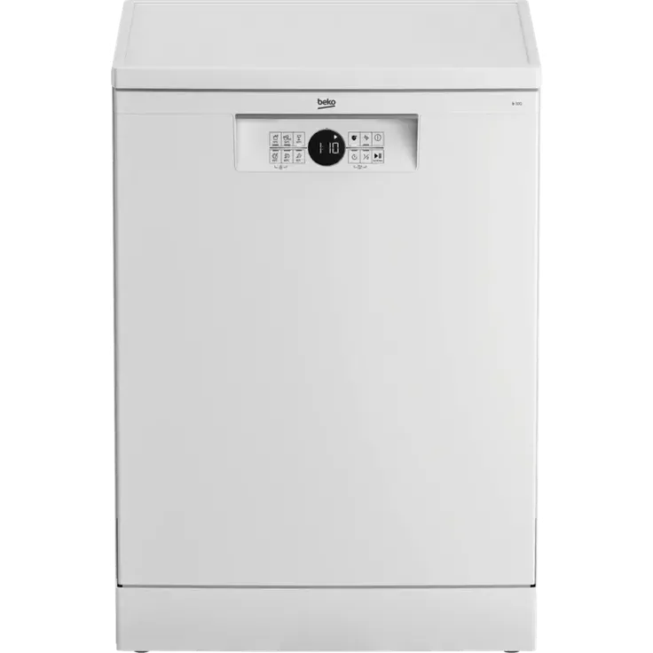 BEKO BDFN26441W Geschirrspüler mit 6 Spülprogrammen, LCD-Display, höhenverstellbarem Oberkorb und SelfDry-Funktion