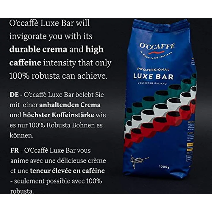O'CCAFFÈ Espresso Intenso, 1000g ganze Bohne – Bild 2