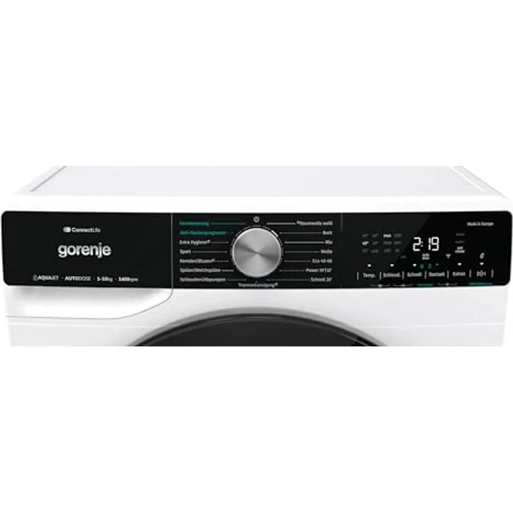 Gorenje WNS14A4ATS Waschmaschine mit Dampffunktion, 10 kg Fassungsvermögen, ConnectLife, A Energieeffizienzklasse, Invertermotor, AquaStop – Bild 9
