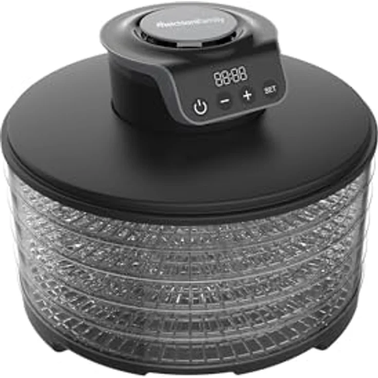 Melchioni Family Digitaler Dörrautomat TOWER, 5 verstellbare Etagen, 250 W für Obst, Gemüse und Pilze, Digitales Display – Bild 1