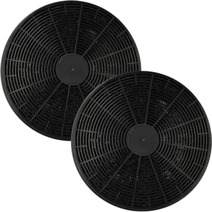 vhbw 2x Aktivkohlefilter Ersatz für Vioks 50067-BH, 2461-BH für Dunstabzugshaube - 17,5 cm, schwarz – Bild 1