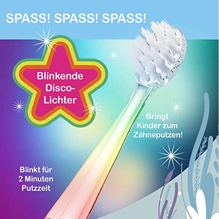 Brush-Baby Elektrische Zahnbürste WildOne, USB-Ladekabel, wasserdicht, Panda Design – Bild 5