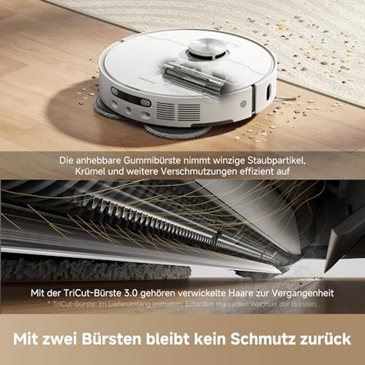 Dreame L40 Ultra AE, Saugroboter mit Wischfunktion, 19.000 Pa Saugkraft, All-in-1-Dock, für nassen und trockenen Schmutz – Bild 3