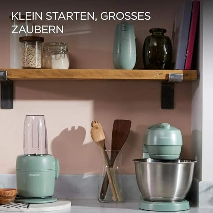 KENWOOD FDP23.380GR Multipro Go Küchenmaschine, 900W, 1,3 l Behälter, Grün, für Smoothies, Schneiden, Reiben, Pürieren und Teig Kneten – Bild 8