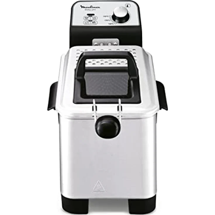 Moulinex Easy Pro 3 l Fritteuse, klassisch, 2.300 W, 2 Frittierstufen, verstellbares Thermostat, 600 g, silberfarben – Bild 3