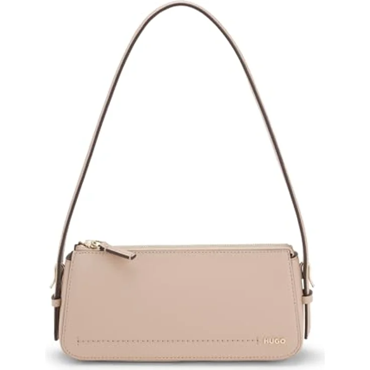 Hugo Yorih Schultertasche, 24 cm, beige, 100% Polyurethan, kompakt – Bild 1
