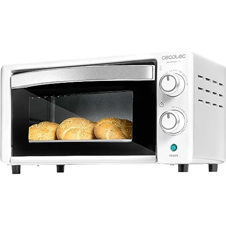 Cecotec Bake&Toast 1090, Kleinbackofen mit 10 l Volumen und 1000 W Leistung, Weiss – Bild 1