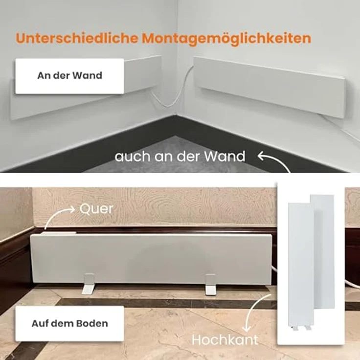 Dalsys Anti-Schimmel-Heizung 60W, Infrarotheizung für Wand & Bad, 12 x 60 x 1,3 cm, chemiefreier Schimmelentferner, IP44-zertifiziert – Bild 7