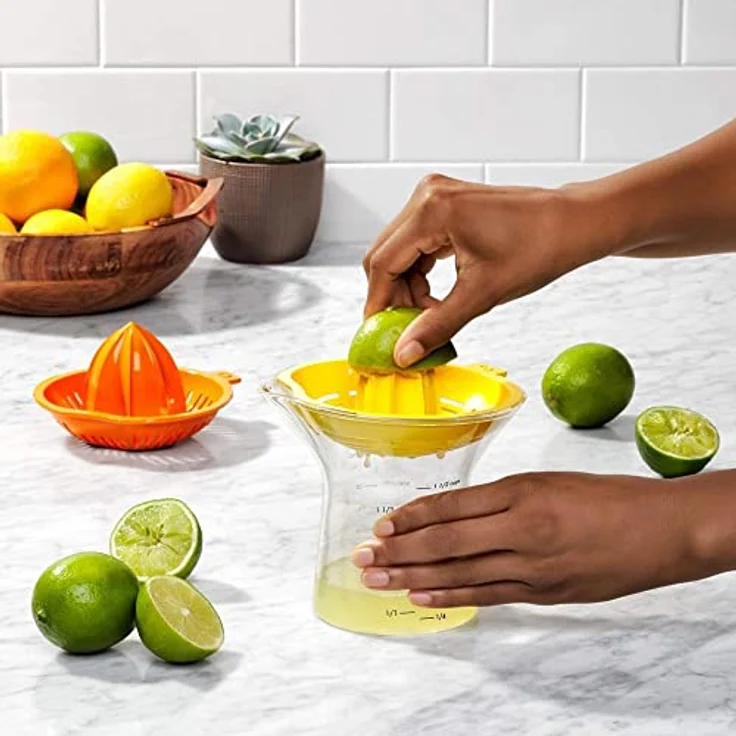OXO 11263400MLNYK Good Grips Citrus Juicer 2-in-1 Zitruspresse, plastik, Orange – Bild 6