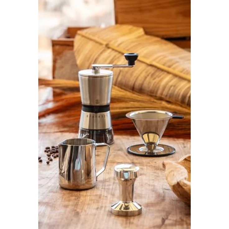 Leopold Vienna Milchaufschäumkännchen Salento 350ml Edelstahl - Spülmaschinengeeignet, für Heim-Baristas, Latte Art kreieren – Bild 3