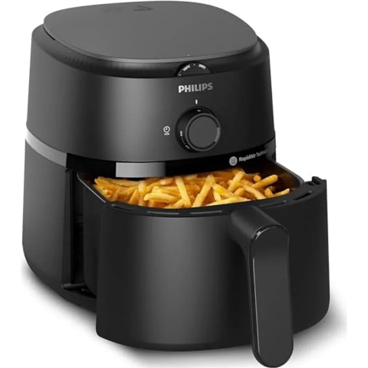 PHILIPS Heißluftfritteuse NA110/00, 3,2 l, 1300 W, RapidAir-Technologie, 12 Zubereitungsmethoden, einfache Reinigung