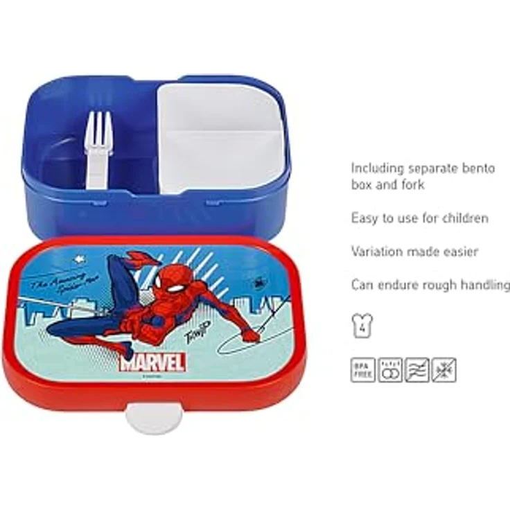 Mepal CAMPUS Brotdose mit Gabel Spiderman – Bild 2