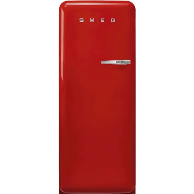 SMEG FAB28LRD6 Kühlschrank Linksanschlag Rot, 270 l Volumen, 50's Style, automatische Kühlung, 2025 Modell