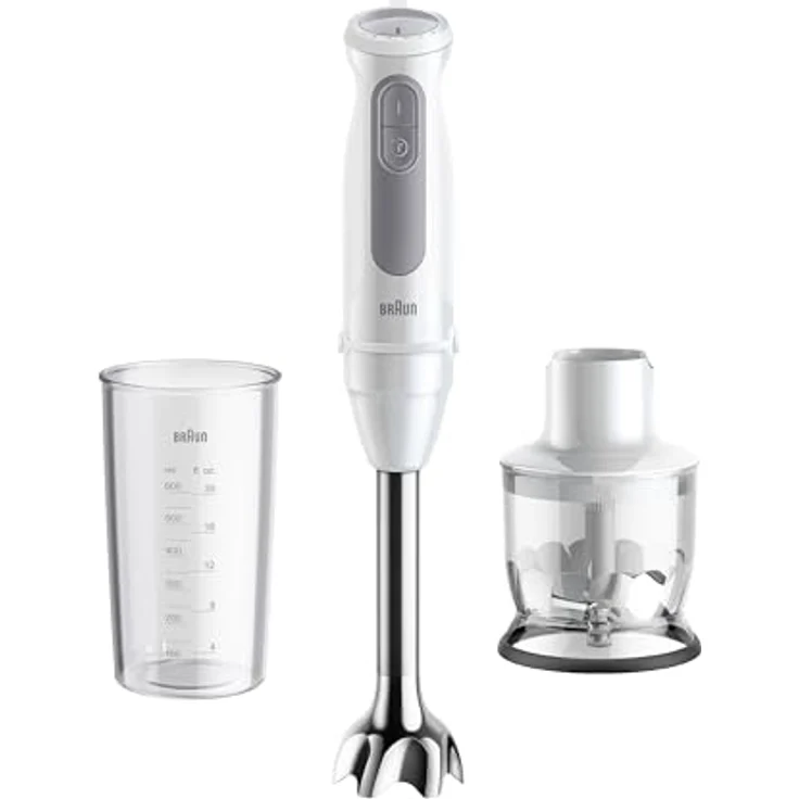 Braun Stabmixer MultiQuick 5 MQ50201M, 1000 W, Weiß/Grau – Bild 4