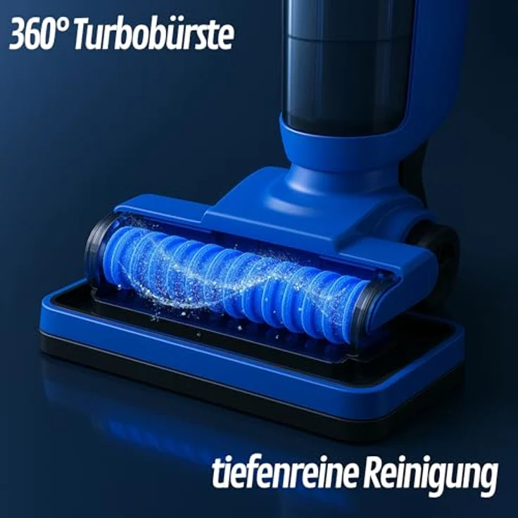 Sommertal W2, Kabelloser Wischsauger mit 360° Turbobürste, 0,5h Laufzeit, HEPA-Filter und Ladestation – Bild 2