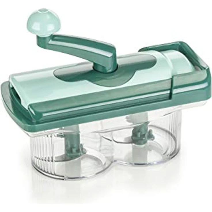 Genius Nicer Dicer Fusion Julietti | 34 Teile | Schneiden | Reiben | Julienne | Spiralen | Hobeln | Würfeln | Obst- und Gemüseschneider | Bekannt aus TV | NEU – Bild 2