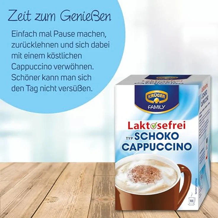 Krüger Cappuccino Schoko enthält Koffein, Laktosefrei 10x15 g – Bild 5