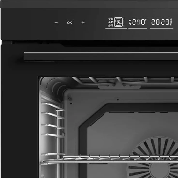 Oranier EBP820 Pyrolyse Backofen pureBLACK, 15 Backofenfunktionen, XXL-Backraum 80 Liter, 3-D Heißluft – Bild 2