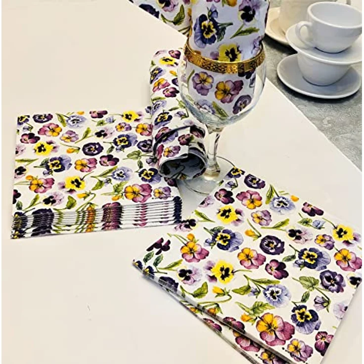 Ambiente Serviette "Hornveilchen" 5 oder 20 Stück 20 Stück 20 Stück – Bild 4