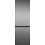 Bomann® XXL Kühlschrank mit Gefrierfach 186cm | 60cm breit | Kühlgefrierkombi 4 Ablagen, inox