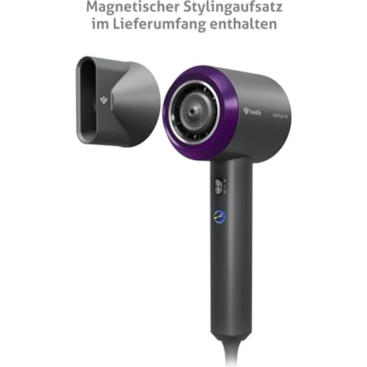 TrueLife Haartrockner TrueLife HairDryer D3, Ionisator, 2 Geschwindigkeiten, 4 Temperaturen, leise (schwarz) – Bild 7