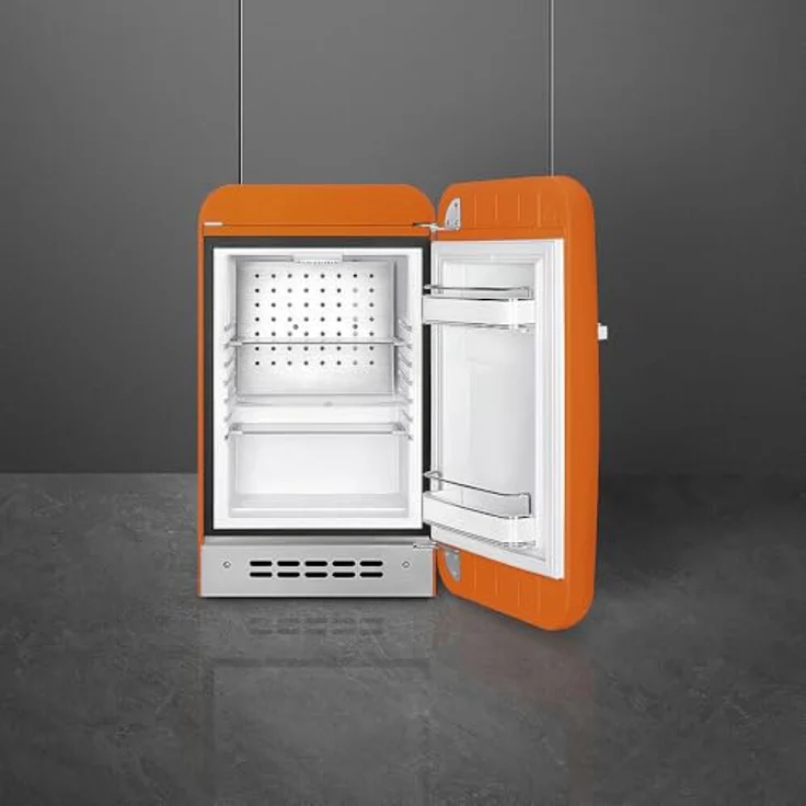 Smeg FAB5ROR6 Minikühlschrank orange, 34 Liter Nutzinhalt, energieeffizient, Geräuschklasse C, Klimaklasse SN-T – Bild 2