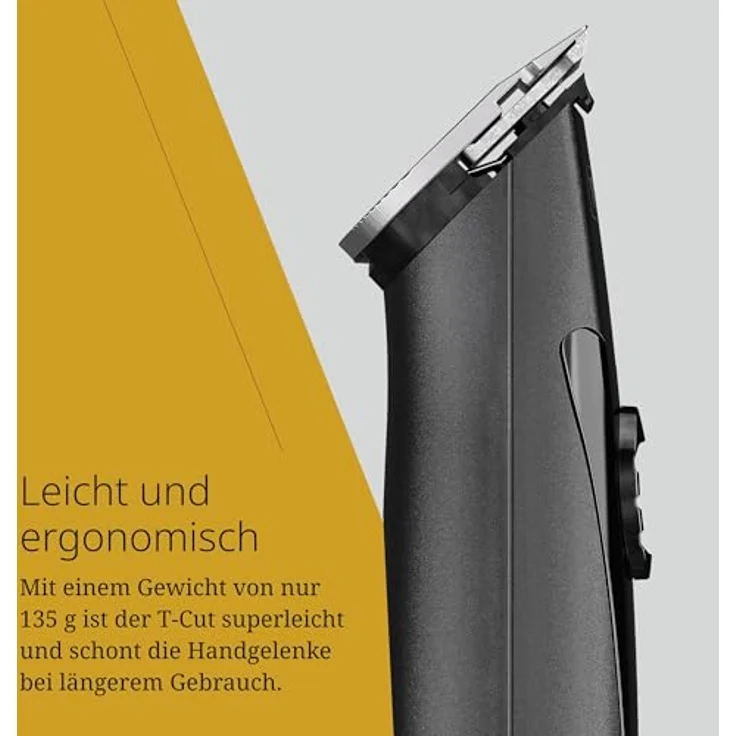 Wahl T-Cut Cordless Hair Trimmer - Leistungsstarker Trimmer mit hautnaher T-Klinge, schwarz – Bild 4