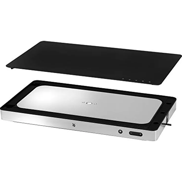 WMF Ambient Kühl-& Warmhalteplatte elektrisch, Wärmeplatte, zum Wärmen und Kühlen von Speisen, 270 Watt, Ambient Light, Glasoberfläche – Bild 3