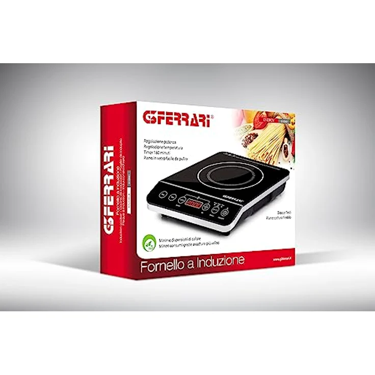 G3 Ferrari G10061 Tischplatte mit Induktionskochfeld Schwarz 1.500 W Glas – Bild 4