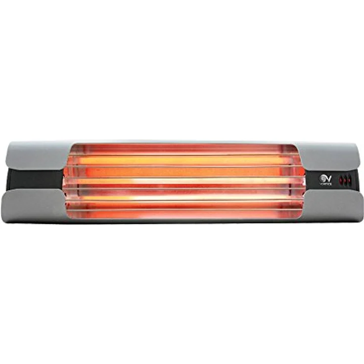 Vortice Wand-Heizung, Infrarot, 600-1200- 1800 W, Thermologika Design 70004 Gricio, grau, Infrarotheizung – Bild 2