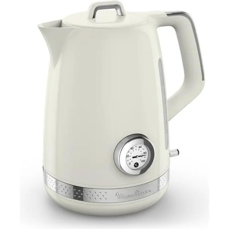 Moulinex Soleil BY355AE0, Wasserkocher mit 1,7 Litern Fassungsvermögen, 2400 Watt Leistung, weiss