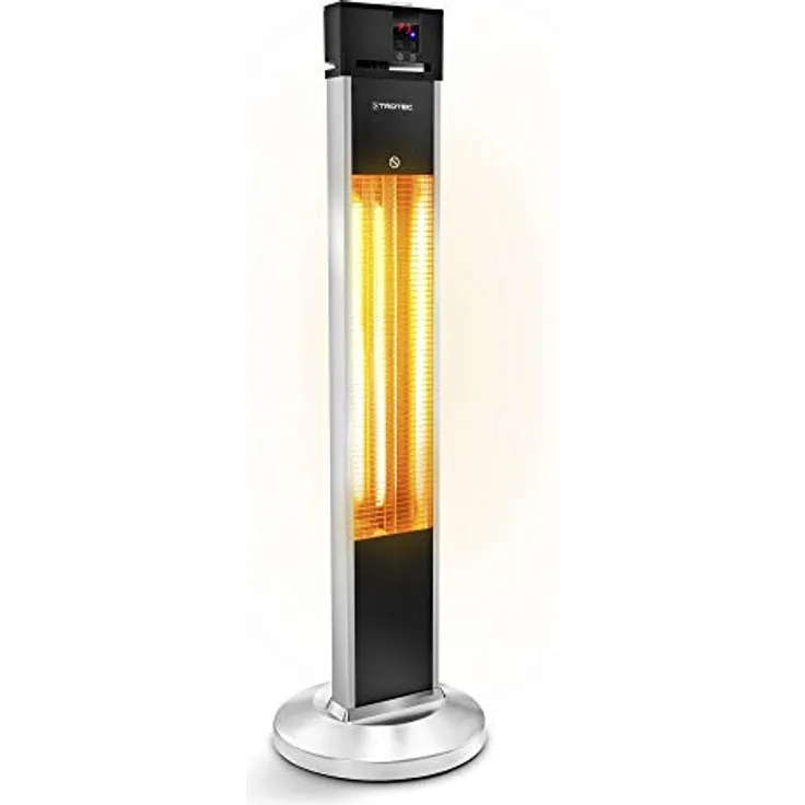 TROTEC Infrarotheizung IRS 2000 E, Heizstrahler mit Heizleistung 650 W / 1350 W / 2000 W, IP34, inkl. Fernbedienung und Timer-Funktion