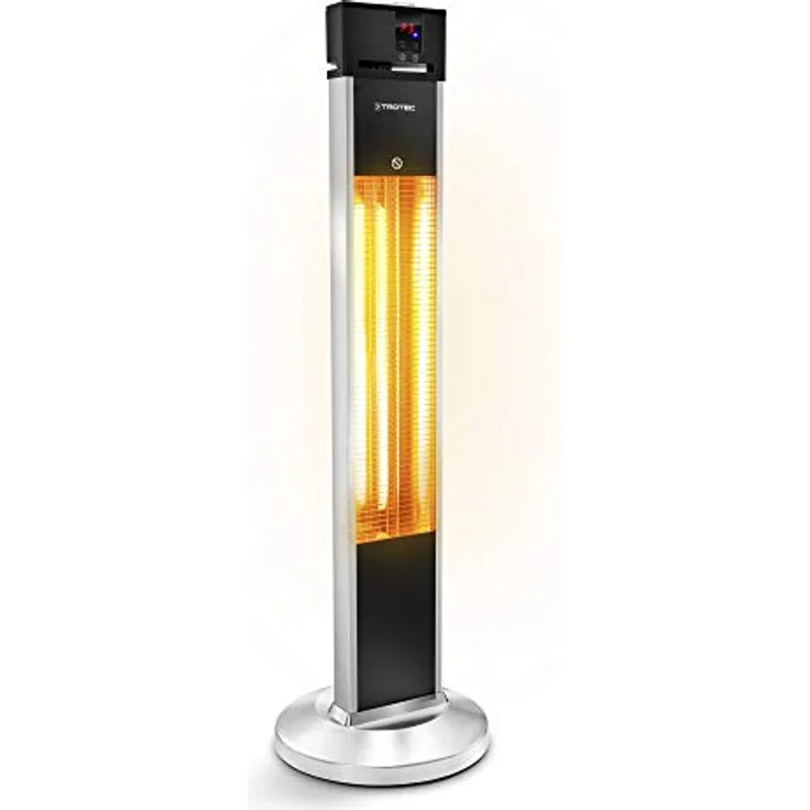TROTEC Infrarotheizung IRS 2000 E, Heizstrahler mit Heizleistung 650 W / 1350 W / 2000 W, IP34, inkl. Fernbedienung und Timer-Funktion – Bild 1