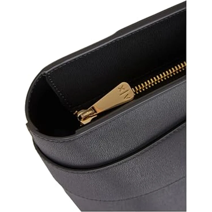 Armani Exchange Shopper Tasche 34.5 cm, 100% Polyurethan, schwarz – Bild 3