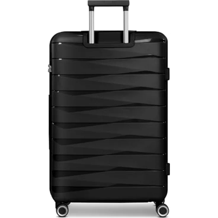 Franky Hartschalen-Trolley London, 4 Rollen, Polypropylen, erweiterbar auf 35 cm mit TSA-Schloss und Wäschefach – Bild 2