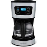 SENCOR KAFFEEMASCHINE SCE 3700BK, 6 Tassen, LCD-Display, 0,75 Liter Wassertank - Schwarz
