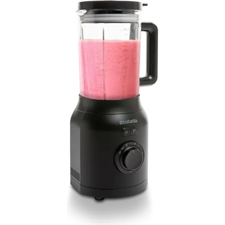 Brabantia Frullatore, Standmixer mit 1200-W-Motor, 1,7 Liter Glasbehälter, Schwarz – Bild 8