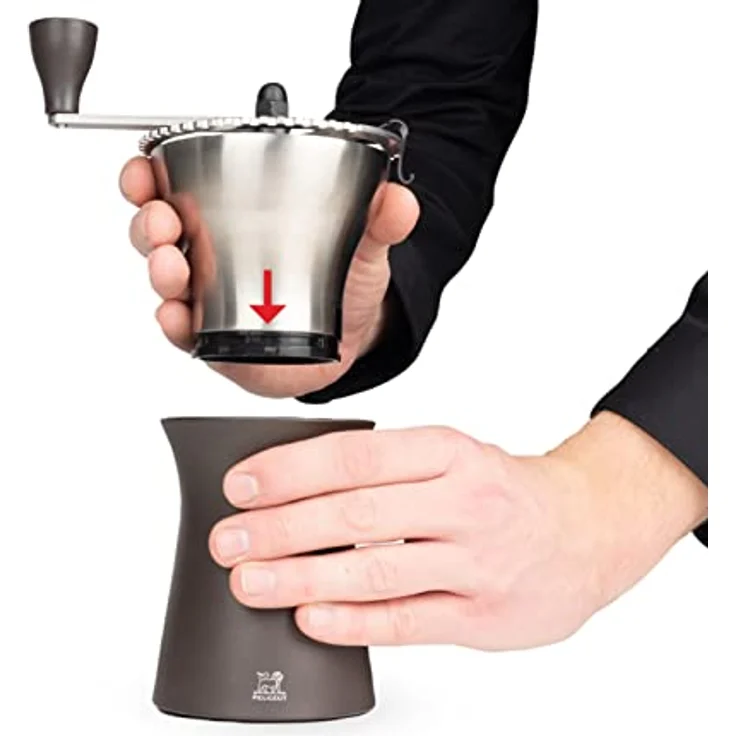 Peugeot Manuelle Kaffeemühle Kronos mit einstellbarem Mahlwerk, Stahl, Braun, 35853 – Bild 3