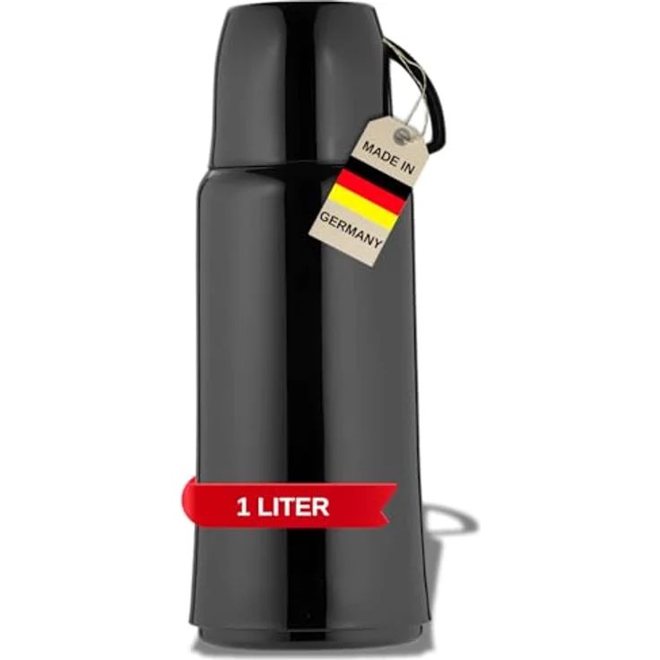 Helios Elegance Kunststoff-Isolierflasche 1,0 l schwarz – Bild 2