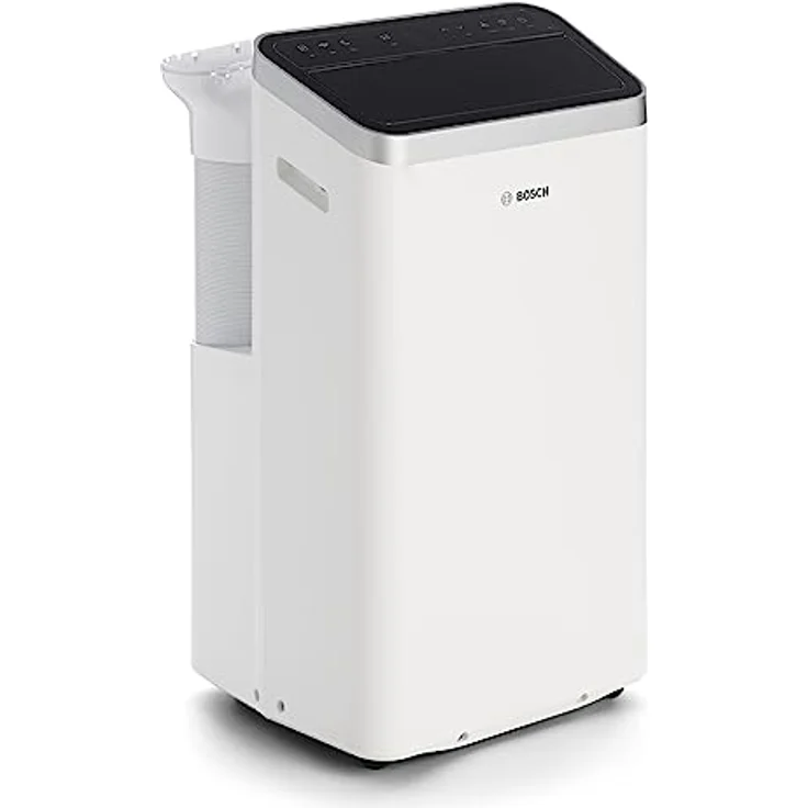 Bosch Cool 4000 Mobiles Klimagerät - 3-in-1: Klimagerät, Luftentfeuchter, Ventilator - 2,6 kW für Räume bis zu 35m² - Mit Auto-Modus, Silent-Modus & Sleep-Modus (48 db (A)) [Energieklasse A+] – Bild 1