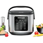 Rommelsbacher Multi-Reiskocher MRK 950, 860 Watt, 5 Liter, Edelstahl-Look, mit 3-D-Heiztechnologie und Warmhaltefunktion