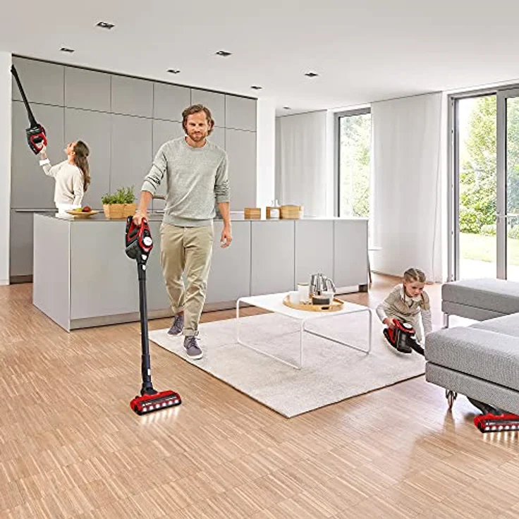 Bosch BBS8214PET ProAnimal Unlimited Serie 8 Gen2 Handstaubsauger, 65 min Akkubetrieb, rot-schwarz – Bild 5