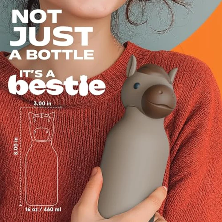 ASOBU Bestie Bottle, Thermoskanne aus doppelwandigem Edelstahl, BPA-frei, auslaufsicher, hält Getränke lange heiß oder kalt – Bild 5