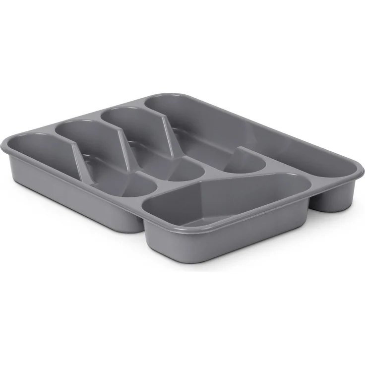 Pro Home Besteckkasten Besteck Organizer (33,5x26x4,5cm), Weiß ausziehbar, Besteckhalter Küche - Schubladeneinsatz