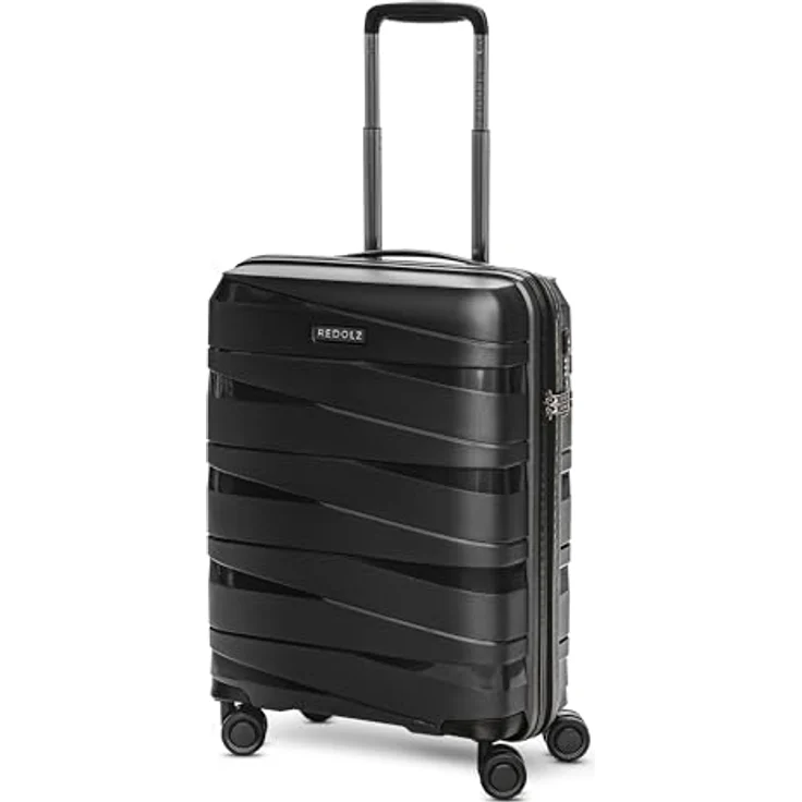 REDOLZ Hartschalen Kabinen-Koffer | Kleiner Trolley 40 x 20 x 55 cm aus hochwertigem, leichtem Polypropylen Material | 4 Doppelrollen & TSA-Schloss für Damen & Herren – Bild 1