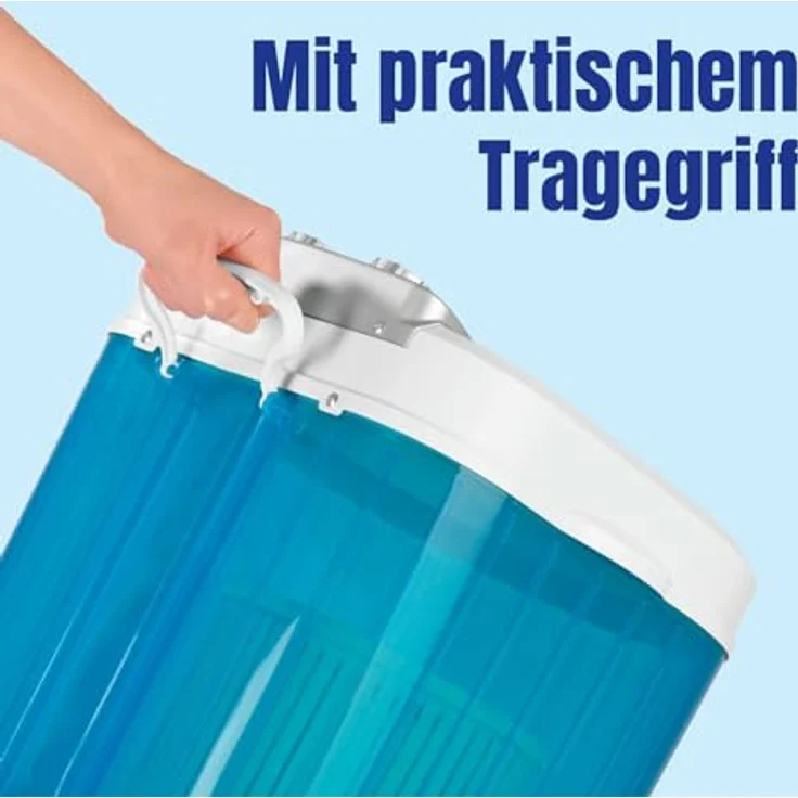 easymaxx Toplader-Mini-Waschmaschine, Fassungsvermögen 3 kg, Standgerät, Breite 34 cm – Bild 7