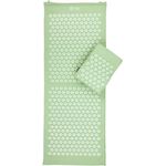 bodhi Vital Akupressur-SET XL pastellgrün, Akupressur-Matte mit Kissen und Tasche für tiefenentspannte Massage