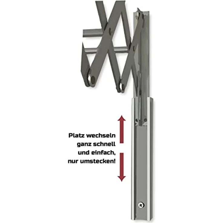 DRY-SMART Wäscheständer InOut, Rostfreies Aluminium für drinnen und draußen, ausziehbar, eloxiertes rostfreies Aluminium, 8 m Trockenlänge – Bild 3