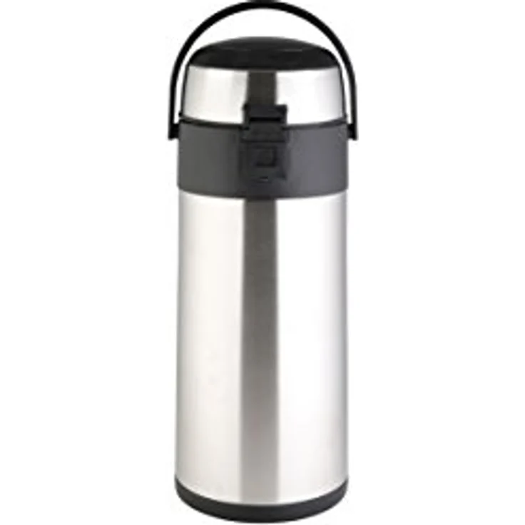 axentia Airpot in Silber, Pumpkanne aus rostfreiem Edelstahl, Volumen: ca. 5 L – Bild 4