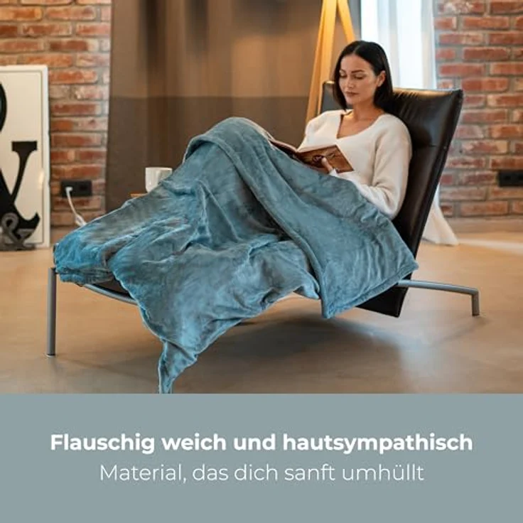 Profi-Care PC-WZD 3061 Heizdecke 180 x 130 cm Grau – Bild 5
